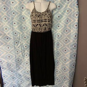 Pink Rose Aztec maxi dress